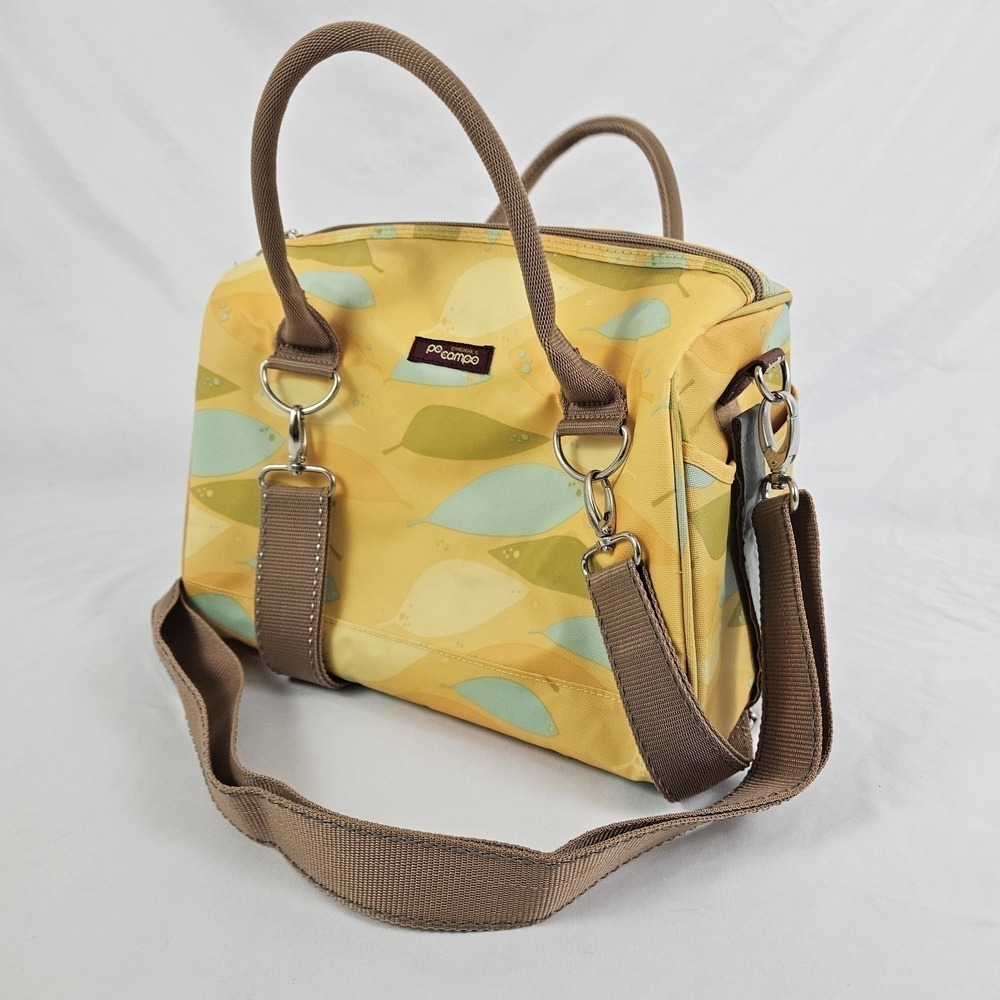 Po Campo Logan Bike Trunk Bag Yellow Nylon Shoulder Tote Insulated